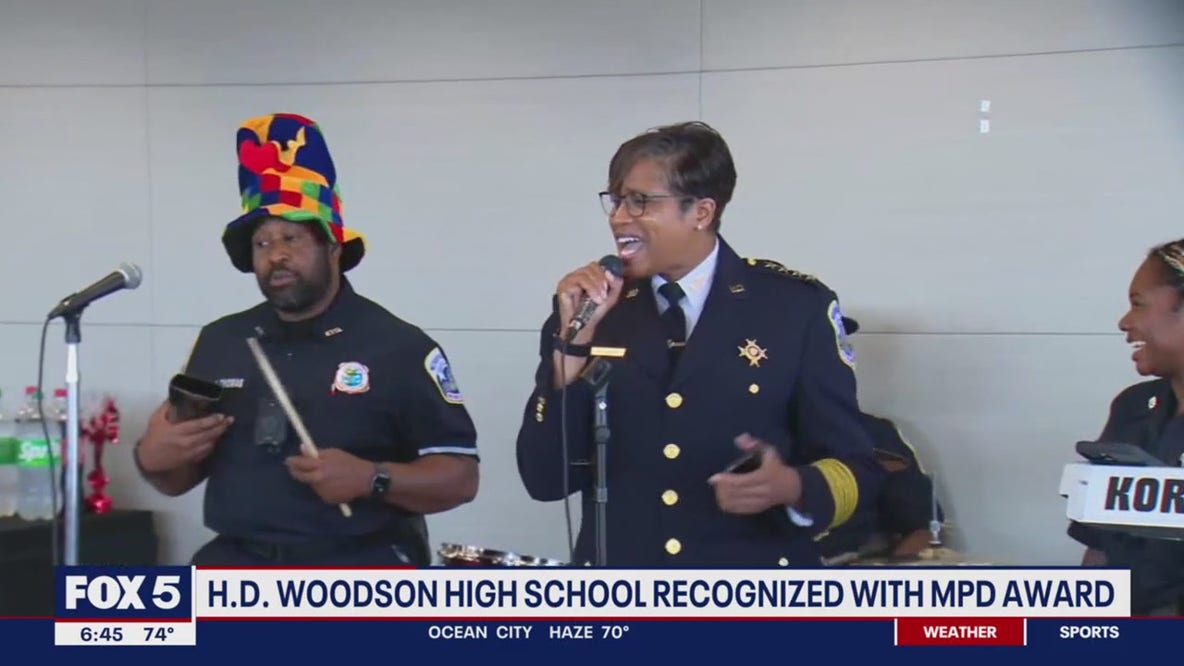 H.D. Woodson High School students receive Chief Pam Smith Award
